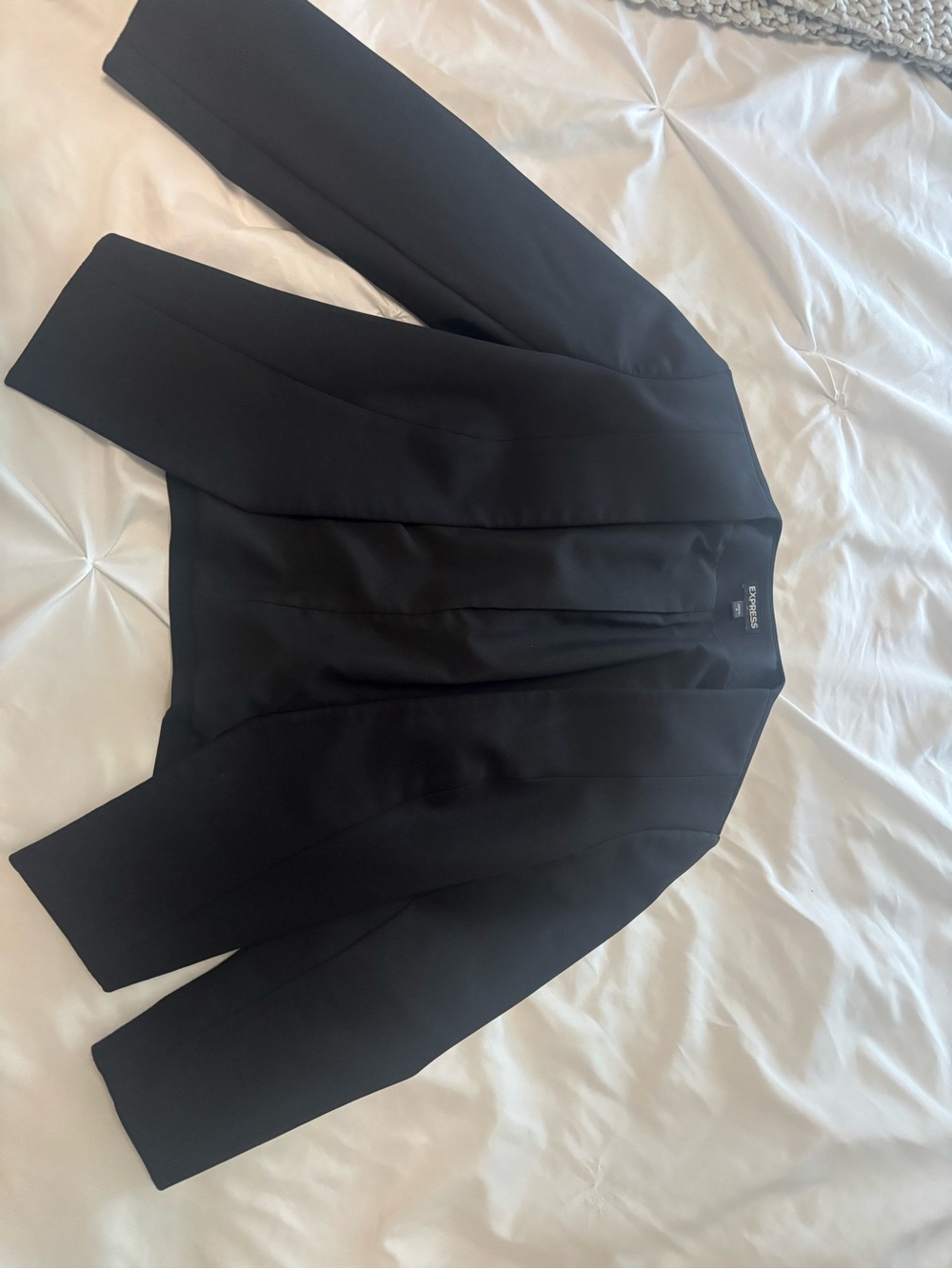 Express Black Open-Front Blazer Jacket